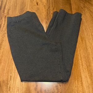 Quince Women’s XL Tall Gray Pants Belt Loops Pockets Stretch Rayon Blend EUC